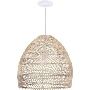 WalmHomie Lámpara colgante tejida de ratán natural de_1