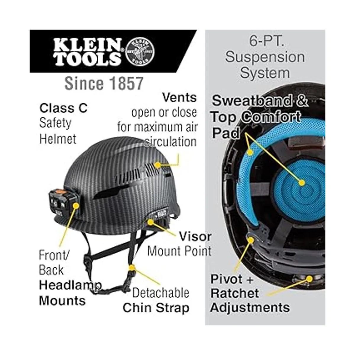 Klein Tools 60517 Casco de seguridad ventilado clase C_3