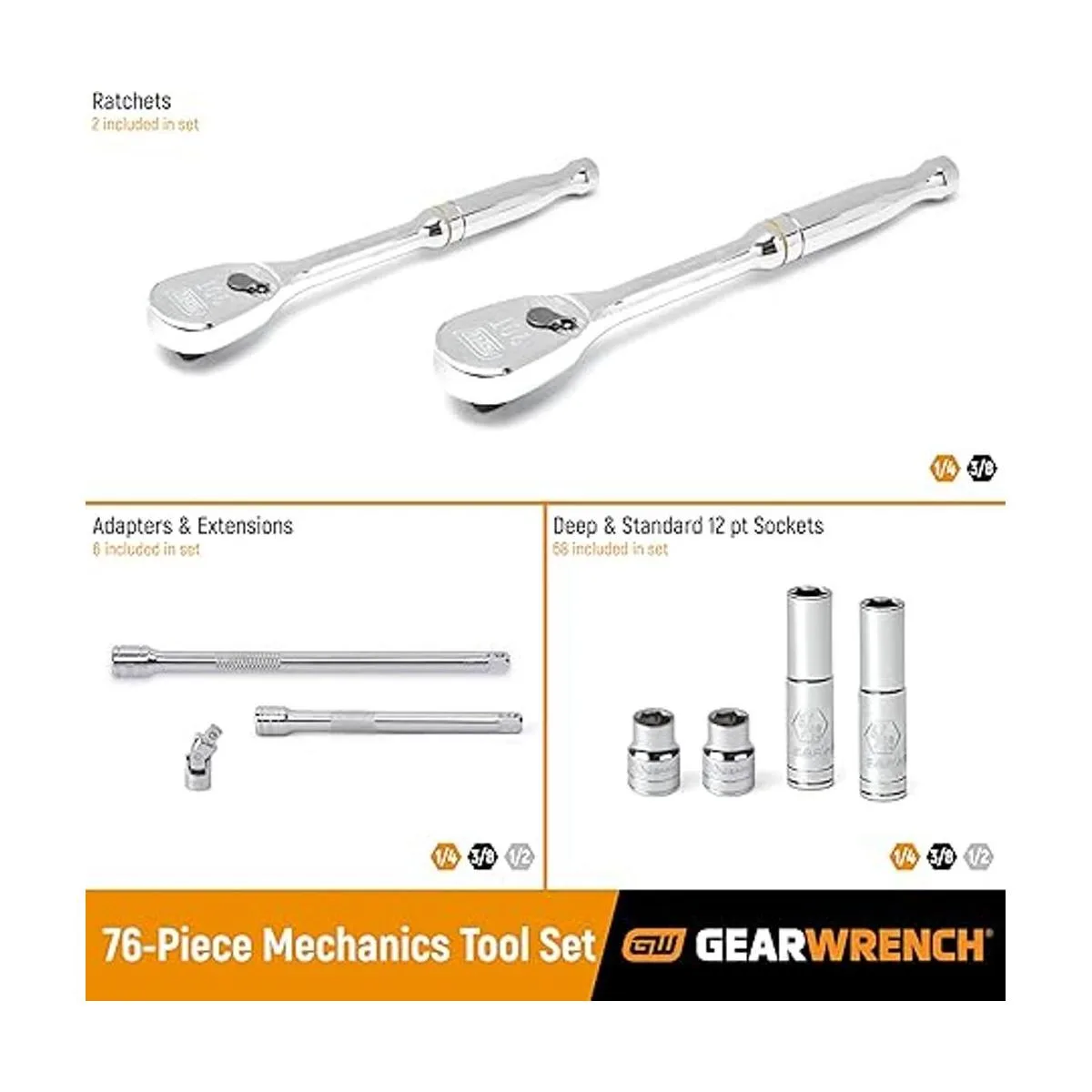 GEARWRENCH Juego de herramientas mecánicas estándar y_2