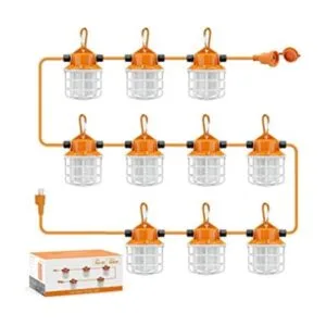 100FT Construction String Lights 150W LED Industrial Grade_1