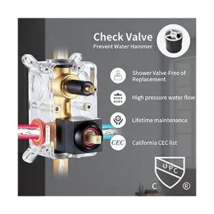 Cobbe Juego completo de grifería de ducha con cabezal_2