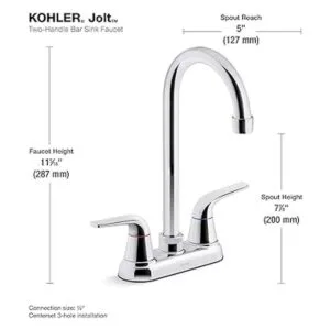 Kohler 30617CP Jolt Bar Grifo cromo pulido_2