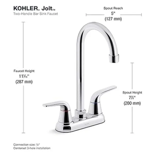 Kohler 30617CP Jolt Bar Grifo cromo pulido_2