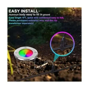 EAGLOD Iluminación de paisaje de 10 W RGBW luces de_7