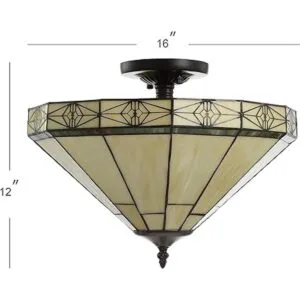 JONATHAN Y JYL8026A Jazmín 16.0 in estilo TiffanyGlass LED_5