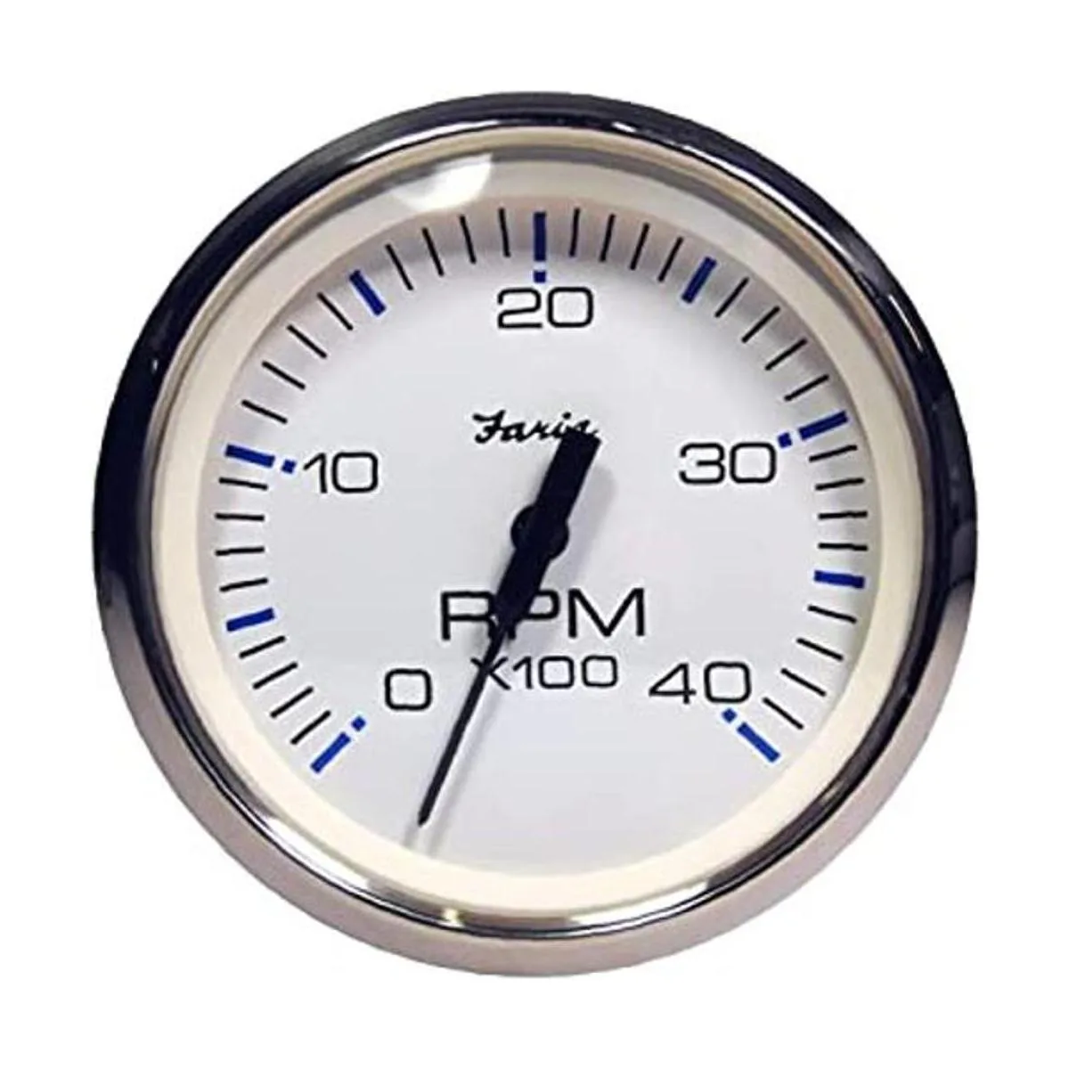 Faria 33818 Chesapeake Tacómetro Medidor Blanco_1
