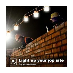 100FT Construction String Lights 150W LED Industrial Grade_6