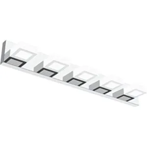 Ralbay Luminarias de baño cromadas regulables 5 luces LED_1