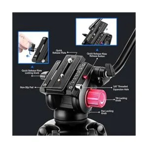 NEEWER Trípode de video de 79 pulgadas78.7 in soporte de_4