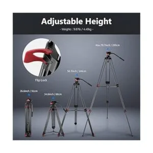 NEEWER Trípode de video de 79 pulgadas78.7 in soporte de_2