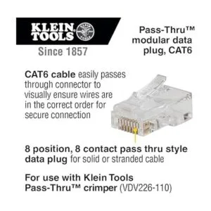 Klein Tools 80093 Probador de cables kit VDV LAN con_4