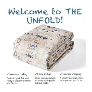 JINCHAN Alfombra persa vintage de 6 x 9 pulgadas_6