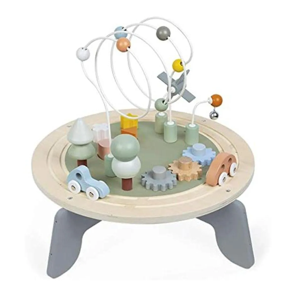 Janod J04402 Sweet Cocoon Mesa de madera multijuego para_1
