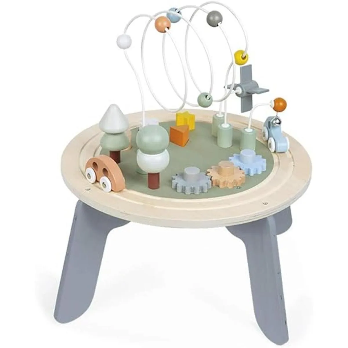 Janod J04402 Sweet Cocoon Mesa de madera multijuego para_2