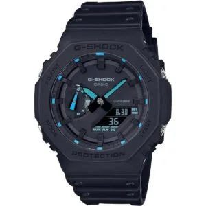 GShock GA21001A2 Reloj de neón con acento azul_1