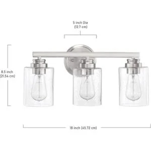 Craftmade 50503BNK Bolden Iluminación de baño de vidrio_2