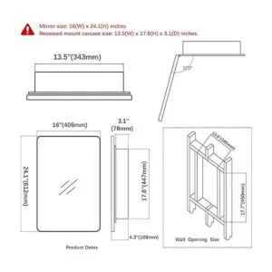 Fundin Gabinete de medicina de plástico puerta de espejo_5