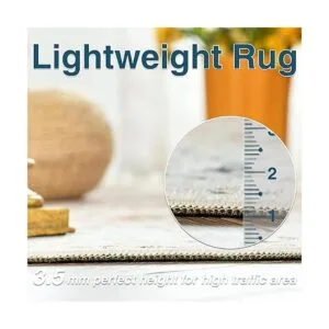 JINCHAN Alfombra persa vintage de 6 x 9 pulgadas_5