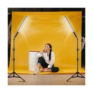 Paquete de 2 varillas de luz LED RGB con trípode kits de_2