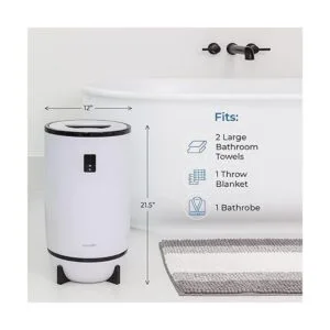 SereneLife Home Calentador de toallas y mantas de un solo_3