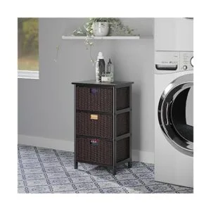 Winsome Estante de almacenamiento de Omaha con canastas_4