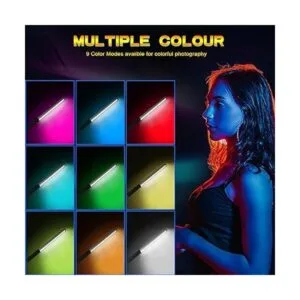 Paquete de 2 varillas de luz LED RGB con trípode kits de_3