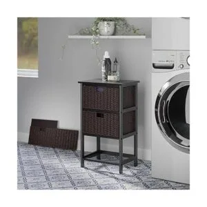 Winsome Estante de almacenamiento de Omaha con canastas_6