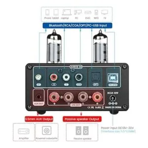 AIYIMA T9 Bluetooth 5.0 100 W 2 amplificador de tubo de_4
