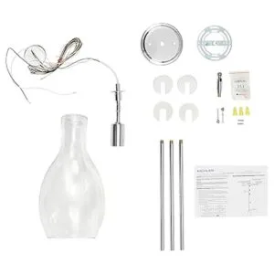 Kichler Everly Colgante de cristal transparente de 13.75_2
