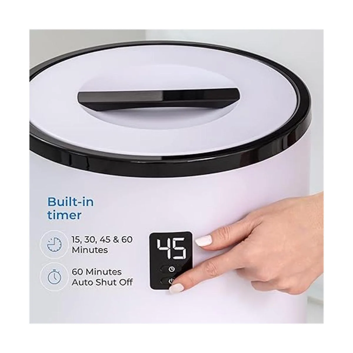 SereneLife Home Calentador de toallas y mantas de un solo_5