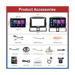 Android 11 coche estéreo inalámbrico Carplay para 2002_6