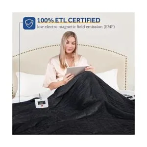 Sealy Manta eléctrica tamaño Queen manta térmica de_6