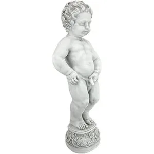 Design Toscano Manneken Pis Peeing Boy Estatua de estatua_3