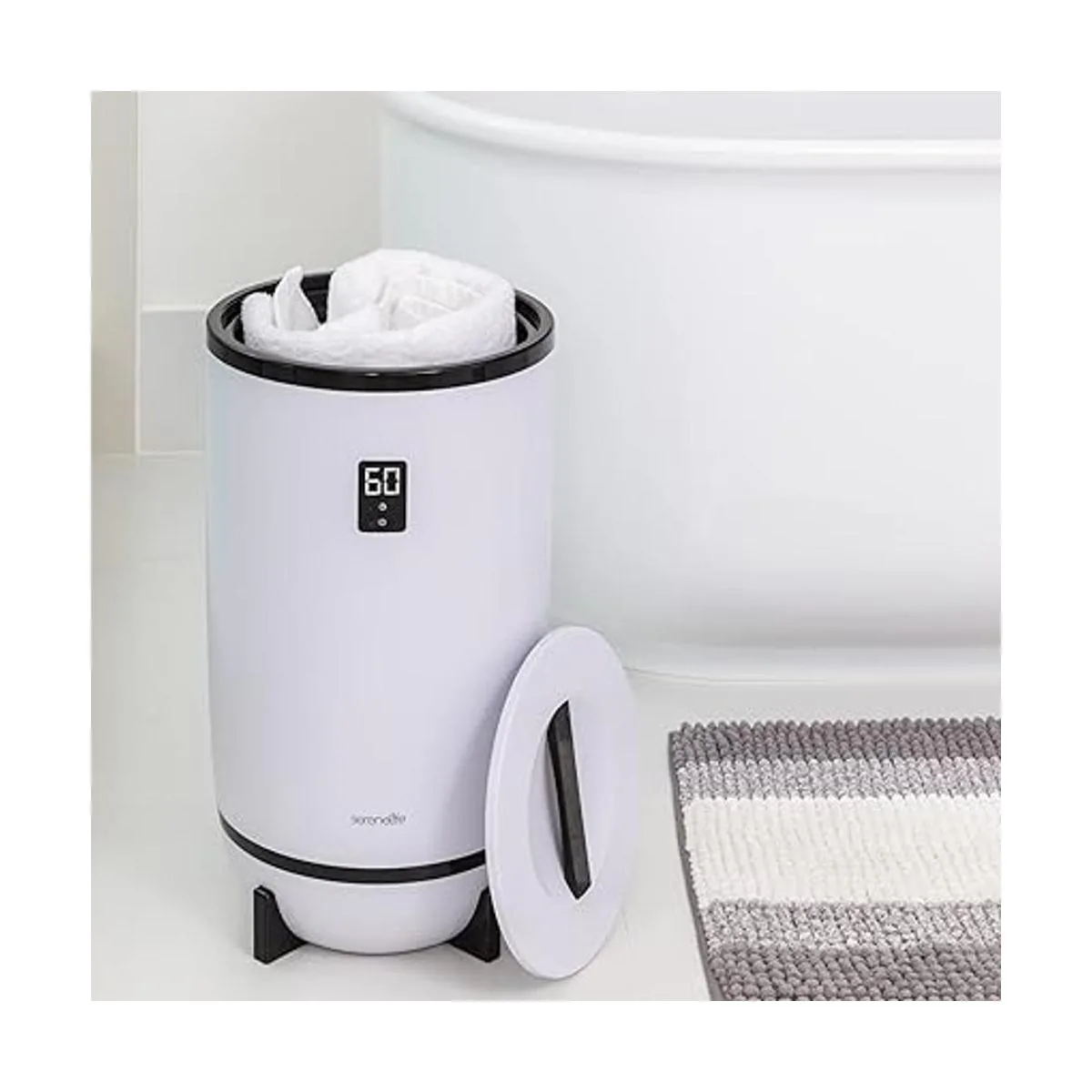 SereneLife Home Calentador de toallas y mantas de un solo_6