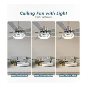 warmiplanet Ventilador de techo con control remoto de_2