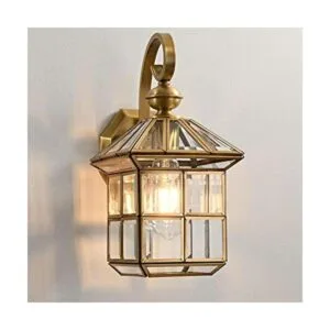 Milaii Luces de pared de latón cobre para exteriores_1