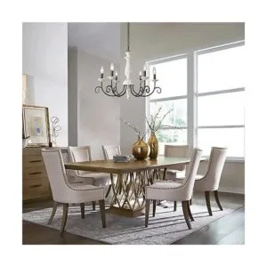 Cawabien Lámpara de araña de estilo rústico para comedor_6