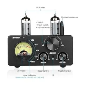 AIYIMA T9 Bluetooth 5.0 100 W 2 amplificador de tubo de_2
