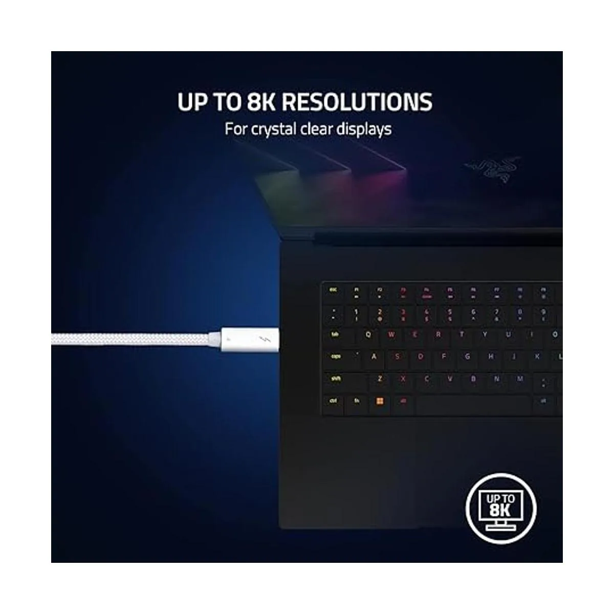 Razer Cable Thunderbolt 4 6.6 ft 6.56 pies hasta 40_3