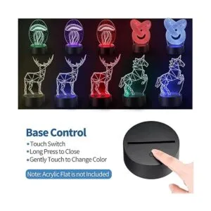 Paquete de 35 bases de luz LED 3D base de lámpara LED de_3