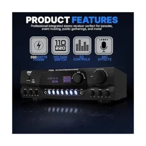 Pyle Amplificador de potencia de audio para el hogar de_6