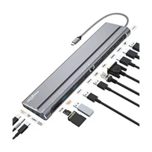 Estación de acoplamiento USB C de doble monitor USB C a_1