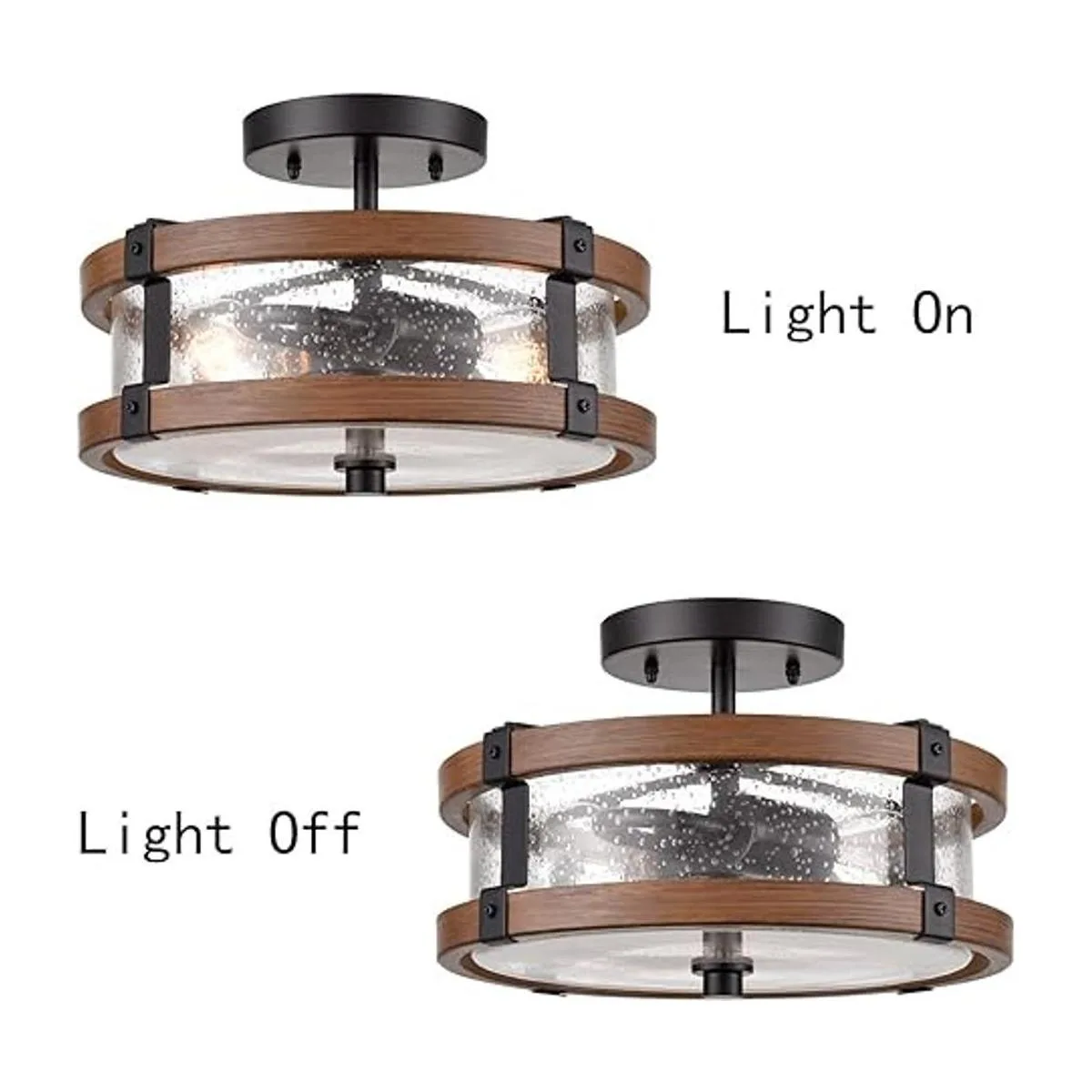 DEYNITE Lámpara de techo de 2 luces lámpara de techo_3