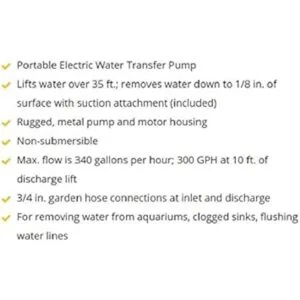 Bomba de agua portátil con manguera de succión y_5