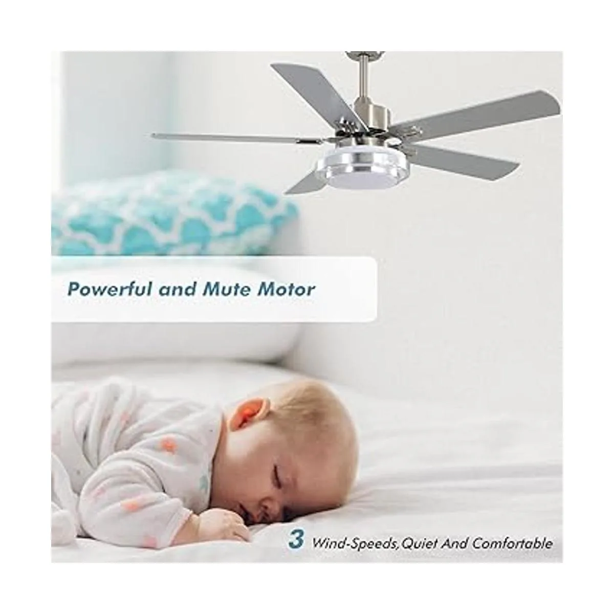 warmiplanet Ventilador de techo con control remoto de_4