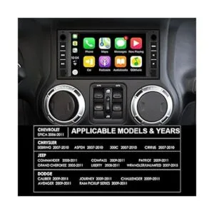 Estéreo de coche para Jeep Wrangler Dodge Chevrolet RAM_2