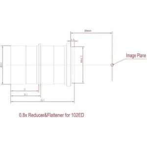 SVBONY Reductor focal M54X1 aplanador de campo accesorio_6