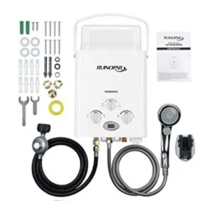 Calentador de agua portátil de propano sin depósito 6 L_1