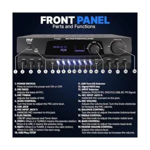 Pyle Amplificador de potencia de audio para el hogar de_2