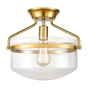 Moderno de mediados de siglo oro claro luces de techo_1